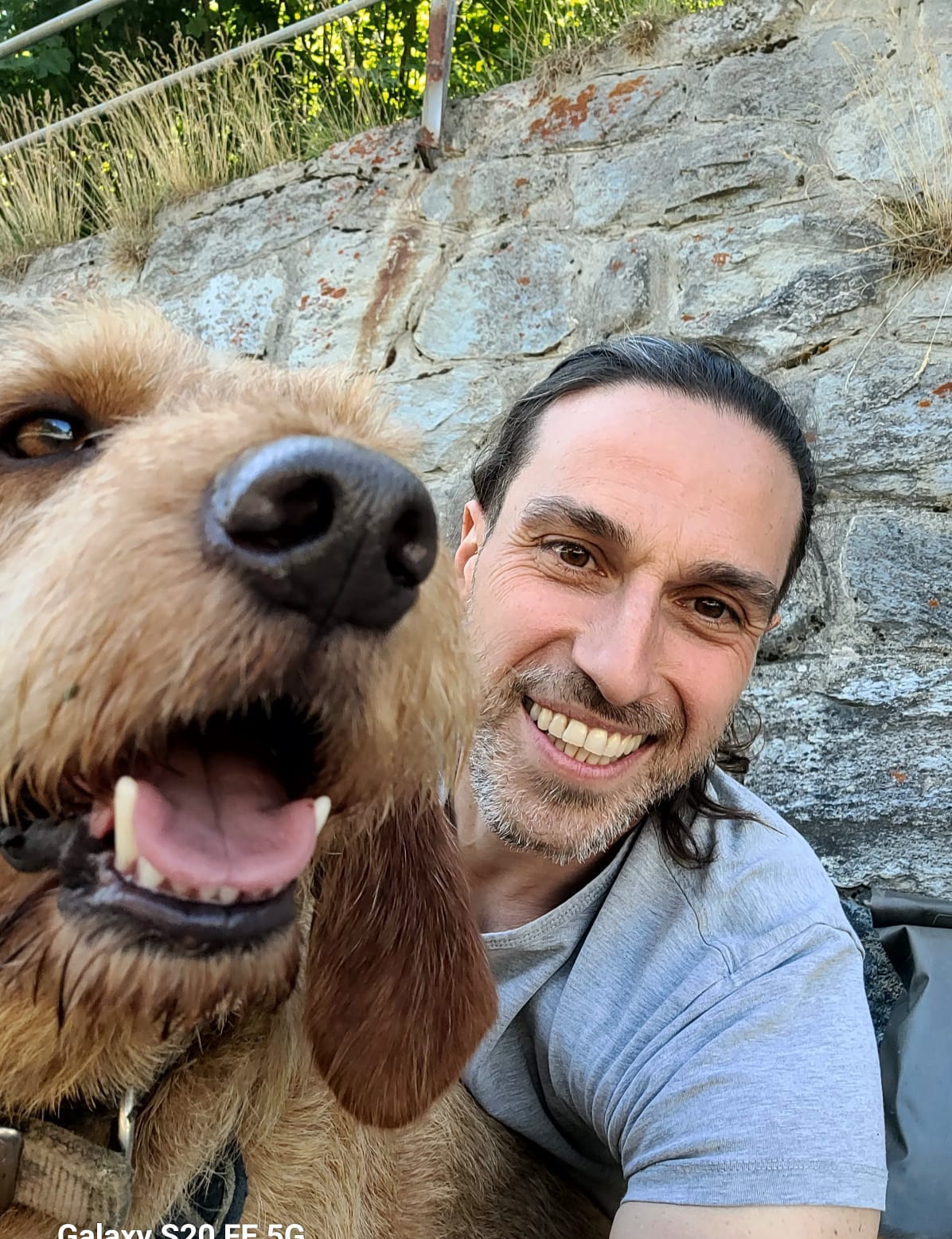 Niccolo avec son chien Dumas